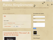 Tablet Screenshot of grupopoesiasimplesmente.blogspot.com