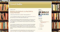 Desktop Screenshot of gewelkafka.blogspot.com