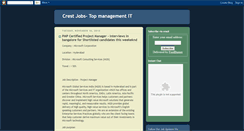 Desktop Screenshot of crestjobsittopmanagement.blogspot.com
