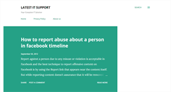 Desktop Screenshot of latestitsupport.blogspot.com