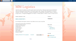 Desktop Screenshot of mmlogistics.blogspot.com