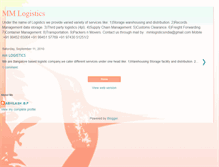 Tablet Screenshot of mmlogistics.blogspot.com
