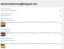 Tablet Screenshot of delusionalmemory.blogspot.com