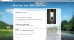 Desktop Screenshot of muslimwomensdigitalgeographies.blogspot.com