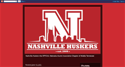 Desktop Screenshot of nashvillehuskers.blogspot.com