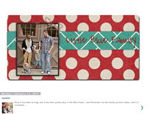 Tablet Screenshot of littlebluefamily.blogspot.com