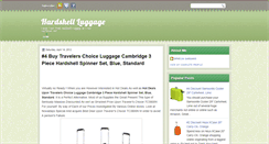 Desktop Screenshot of hardshellluggagecheaper.blogspot.com