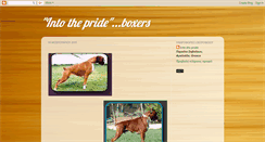 Desktop Screenshot of intotheprideboxers.blogspot.com