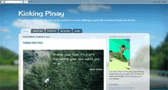 Desktop Screenshot of kickingpinay.blogspot.com