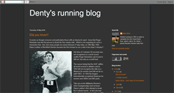 Desktop Screenshot of dentysrunningblog.blogspot.com