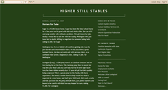 Desktop Screenshot of higherstillstables.blogspot.com