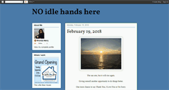 Desktop Screenshot of noidlehandshere.blogspot.com