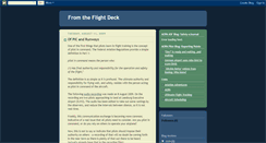 Desktop Screenshot of flight-deck.blogspot.com