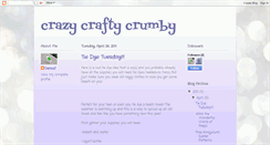 Desktop Screenshot of crazycraftycrumby.blogspot.com