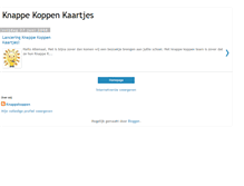 Tablet Screenshot of knappekoppenkaartjes.blogspot.com