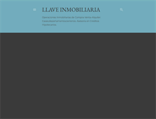 Tablet Screenshot of llave-inmobiliaria.blogspot.com