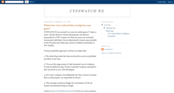 Desktop Screenshot of cyfswatchnz.blogspot.com