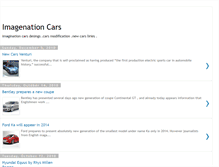 Tablet Screenshot of imaginationcars.blogspot.com