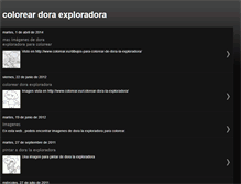 Tablet Screenshot of coloreardoraexploradora.blogspot.com