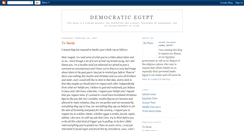 Desktop Screenshot of democraticegypt.blogspot.com