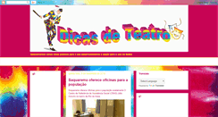 Desktop Screenshot of dicasdeteatro.blogspot.com