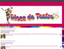 Tablet Screenshot of dicasdeteatro.blogspot.com