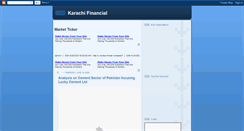 Desktop Screenshot of karachi-financial.blogspot.com