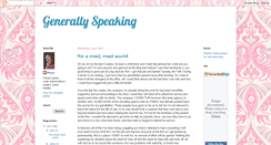 Desktop Screenshot of megan-generallyspeaking.blogspot.com