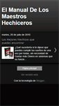Mobile Screenshot of elmanualdelosmaestroshechiceros.blogspot.com