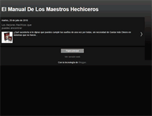 Tablet Screenshot of elmanualdelosmaestroshechiceros.blogspot.com