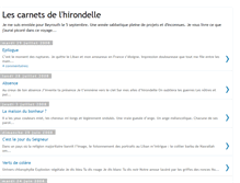 Tablet Screenshot of carnetsdelhirondelle.blogspot.com