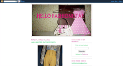 Desktop Screenshot of hellofashionistas.blogspot.com