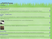 Tablet Screenshot of 4pawsforum.blogspot.com