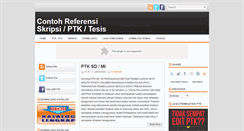 Desktop Screenshot of contoh-ptk-skripsi-tesis.blogspot.com