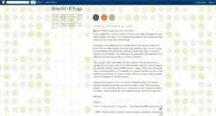 Desktop Screenshot of benefitofyoga.blogspot.com