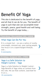 Mobile Screenshot of benefitofyoga.blogspot.com
