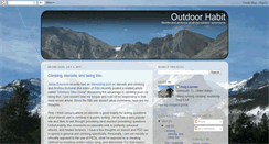 Desktop Screenshot of outdoorhabit.blogspot.com