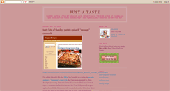 Desktop Screenshot of justataste.blogspot.com