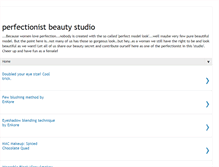 Tablet Screenshot of perfectionistbeauty.blogspot.com