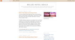 Desktop Screenshot of belizehoteldeals.blogspot.com