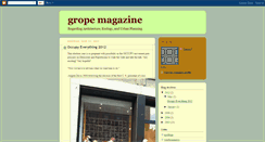 Desktop Screenshot of gropemagazine.blogspot.com