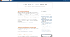 Desktop Screenshot of freevideoresume.blogspot.com