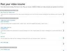 Tablet Screenshot of freevideoresume.blogspot.com