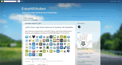 Desktop Screenshot of enjoyhi5autism.blogspot.com