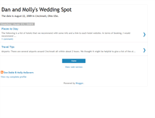 Tablet Screenshot of danandmollysweddingplans.blogspot.com