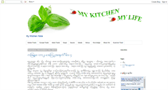 Desktop Screenshot of mykitchenmylife.blogspot.com