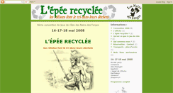 Desktop Screenshot of epee-recyclee.blogspot.com