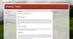 Desktop Screenshot of khotangnepal.blogspot.com