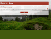 Tablet Screenshot of khotangnepal.blogspot.com