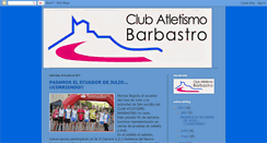 Desktop Screenshot of clubatletismobarbastro.blogspot.com